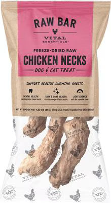 Vital Essentials Raw Bar FD Chicken Necks Bag 1.23 oz.