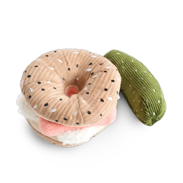 Lambwolf Bagel + Pickle Enrichment Dog Toy