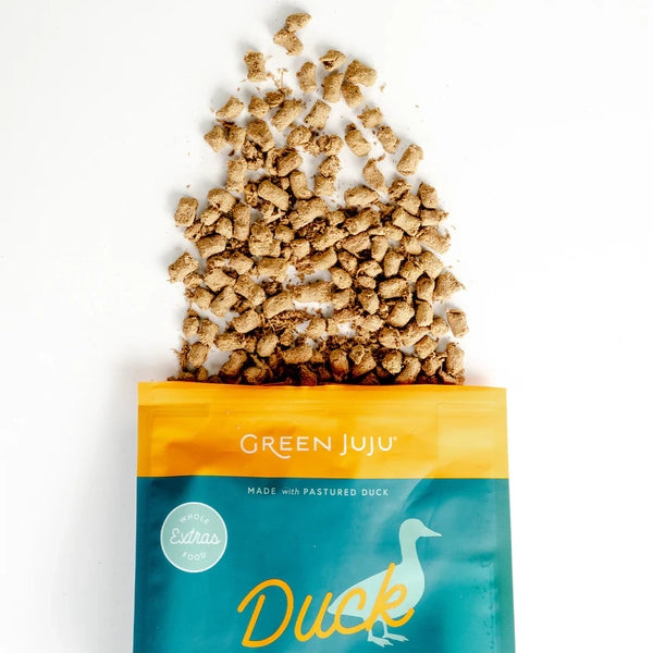 Green Juju Dog Food FD Extras Duck + Sardine 14 oz