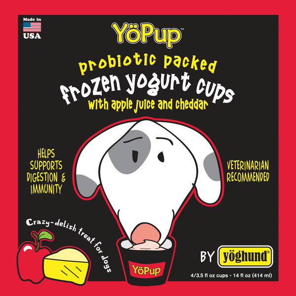 YoPup Dog Frozen Yogurt Apple & Cheddar 3.5 oz.
