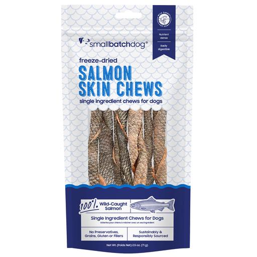 Small Batch Dog Treat FD Salmon Skin Chews 2.5 oz