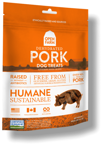 Open Farm Treat Dehydrated Pork 4.5 oz.
