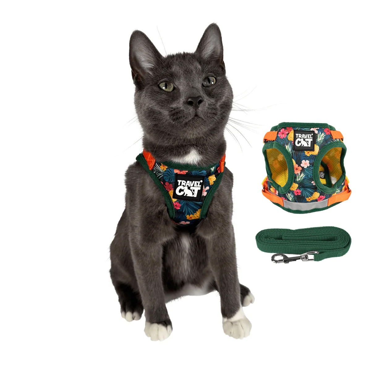 Travel Cat Vest Style Harness & Leash Set