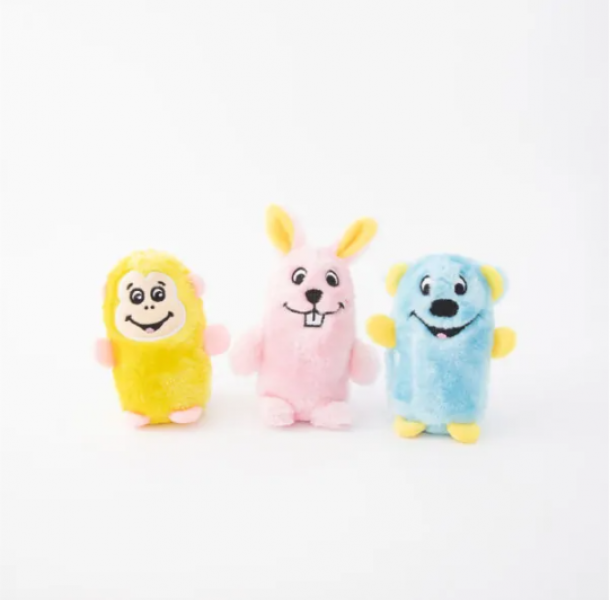 Zippy Paws Squeakie Buddies 3 pk
