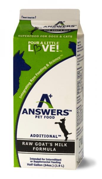 Answers* Goat's Milk 1/2 Gallon
