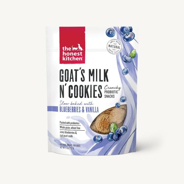The Honest Kitchen Cookies Goat Milk n Cookies Blueberry & Vanilla 8 oz.