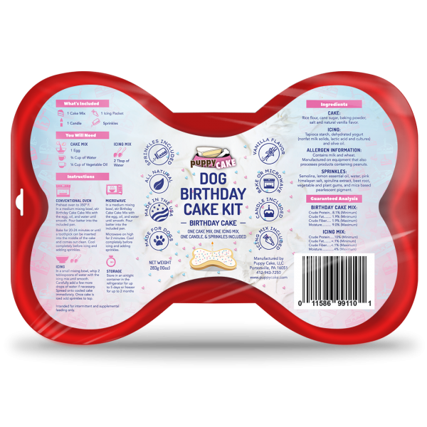 Puppy Cake Birthday Cake Kit
