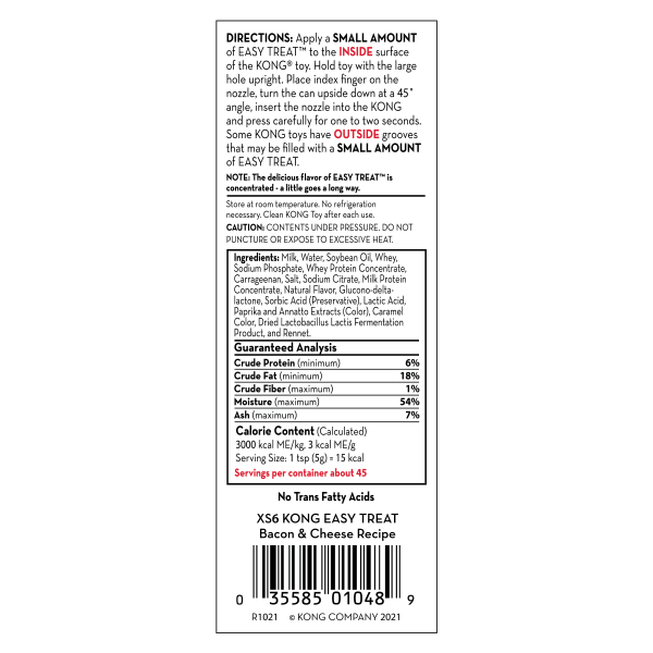 Kong Easy Treat Bacon & Cheese 8 oz