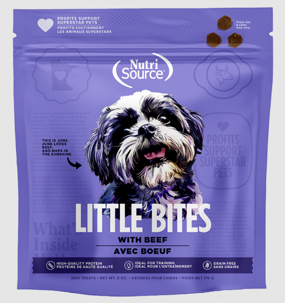 Nutrisource Treat GF Little Bites Beef 6 oz.