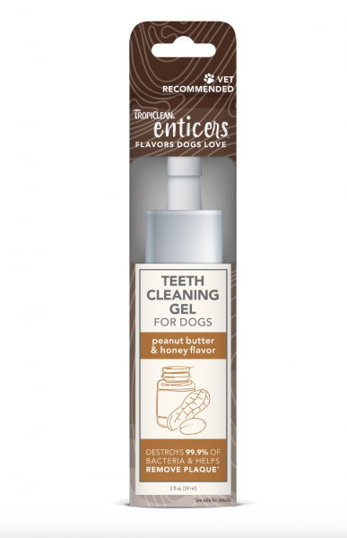 Tropiclean Enticers Dental Gel Peanut Butter 2 oz