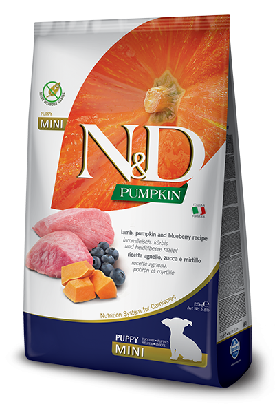 Farmina Dog GF Pumpkin Puppy Lamb & Blueberry MINI 15.4 lb.