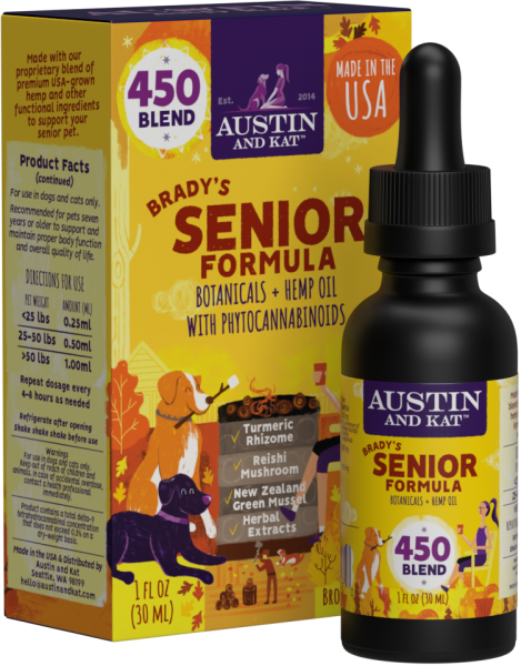 Austin and Kat* Brady's Senior Blend Oil 450 mg
