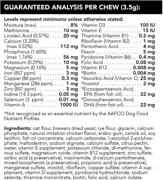 Vetri Science* Dog 27+ Active Health Chew Vegetable Multi Vitamin 30 ct.
