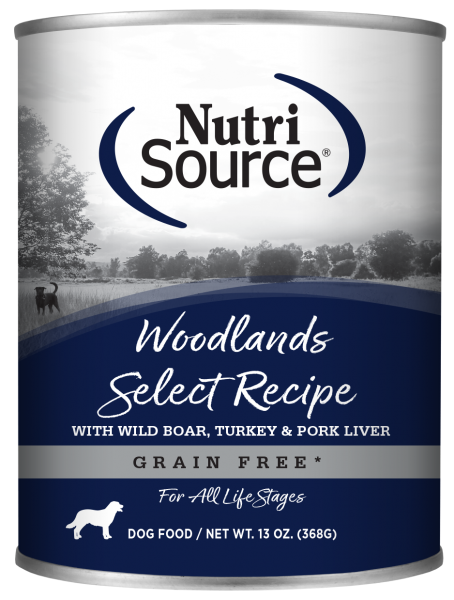 Nutrisource Dog Can Woodlands Select 13 oz.