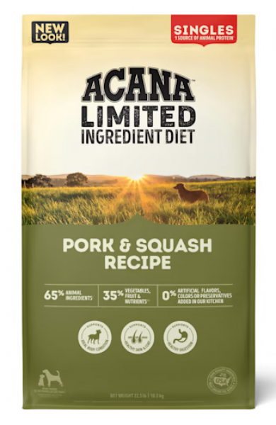 RRO Acana Singles Pork & Butternut Squash 22.5 lb