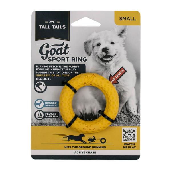 Tall Tails* Toy Goat Ring Yellow 3"