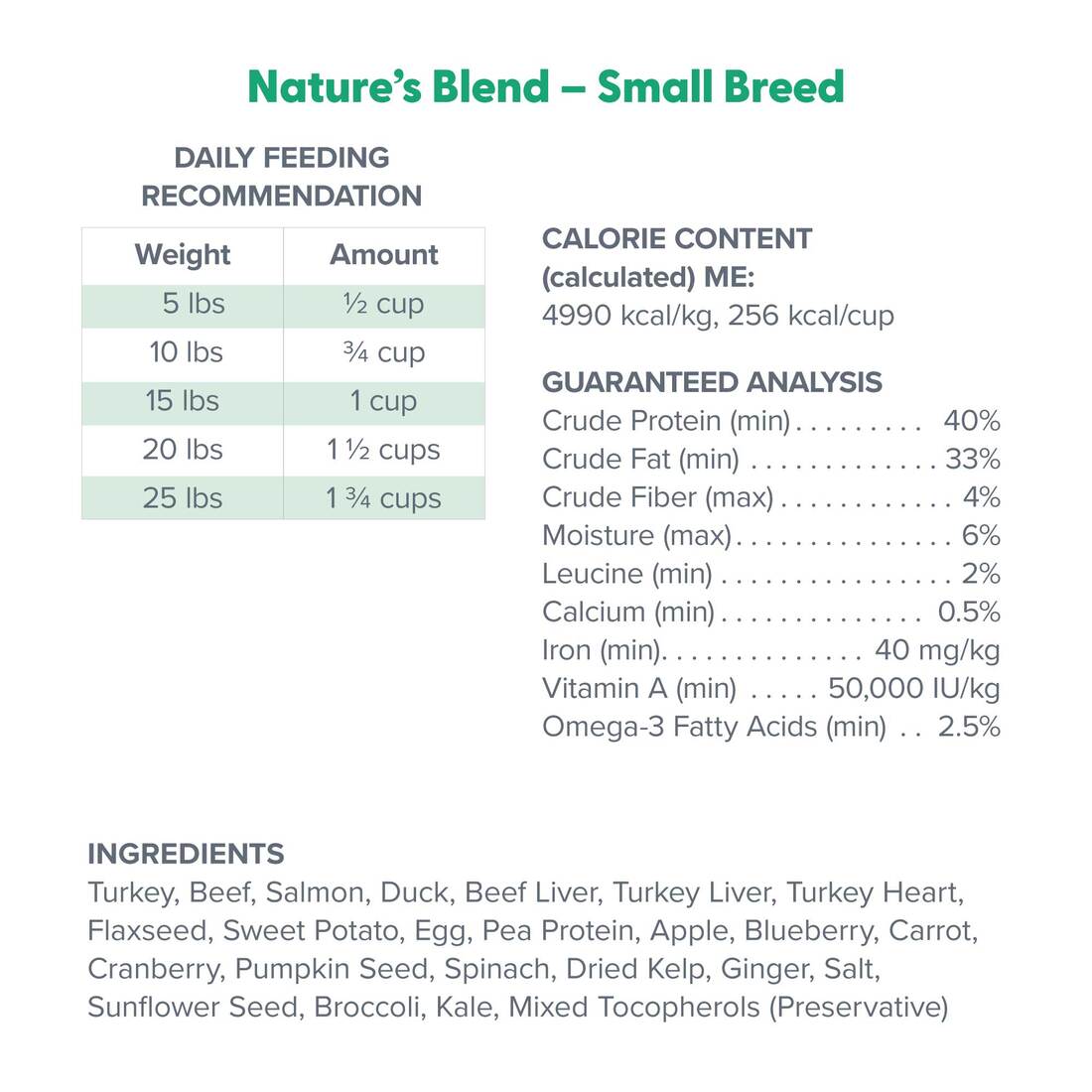 Dr. Marty FD Nature's Blend Small Breed 16 oz