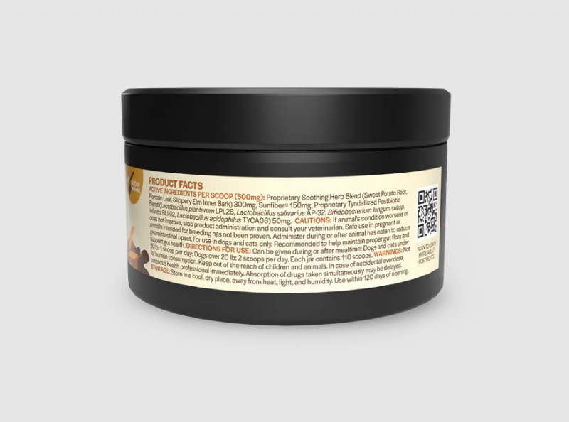 Pet Releaf Postbiotic Gut Health Powder 2 oz Details