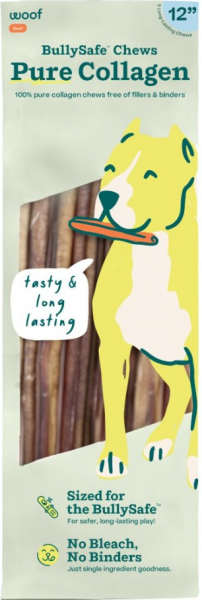 Woof Dog Bully Safe Chews Collagen 12"