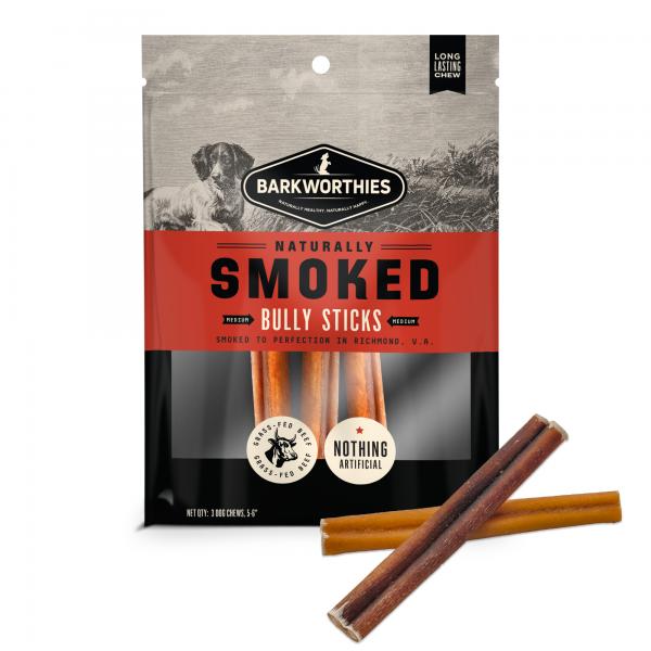 Barkworthies* Smoked Bully Stick 6"