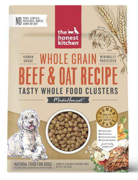 The Honest Kitchen Clusters Whole Grain Beef 20 lb.
