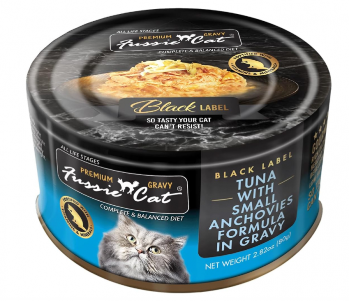 Fussie Cat Can GRAVY Tuna Small Anchovies 2.82 oz
