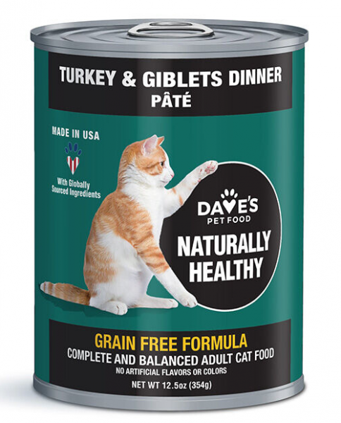 Dave's Cat Turkey & Giblets 12.5 oz.