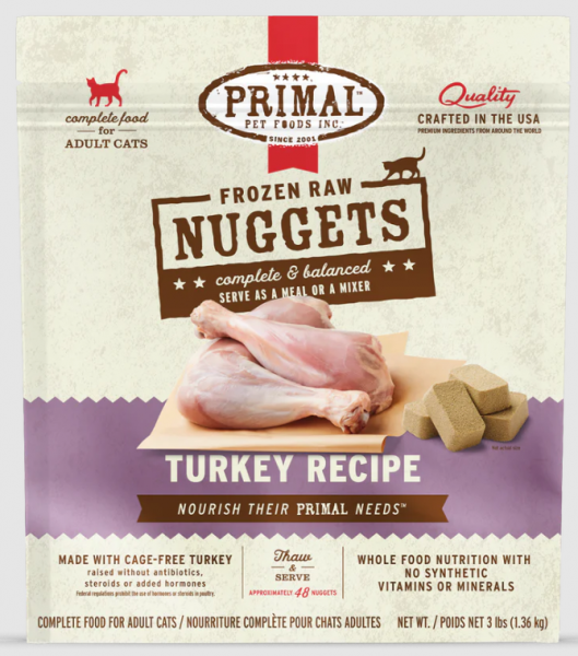 Primal CAT Nugget Turkey 3 lb.
