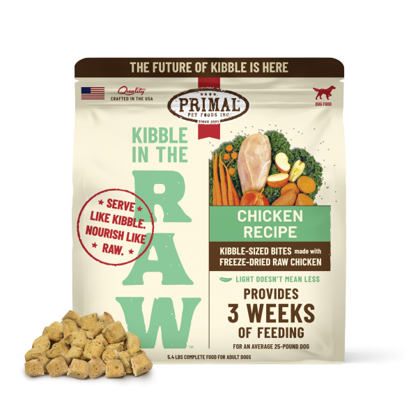 Primal Dog Food Kibble in the Raw Chicken 5.4 lb
