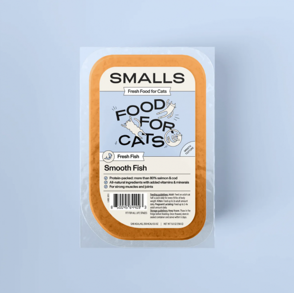 Smalls Cat Frozen Gently Cooked Smooth Fish 5.5 oz