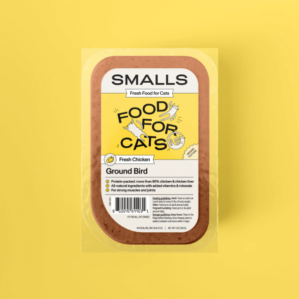 Smalls Cat Frozen Gently Cooked Ground Bird 5 oz