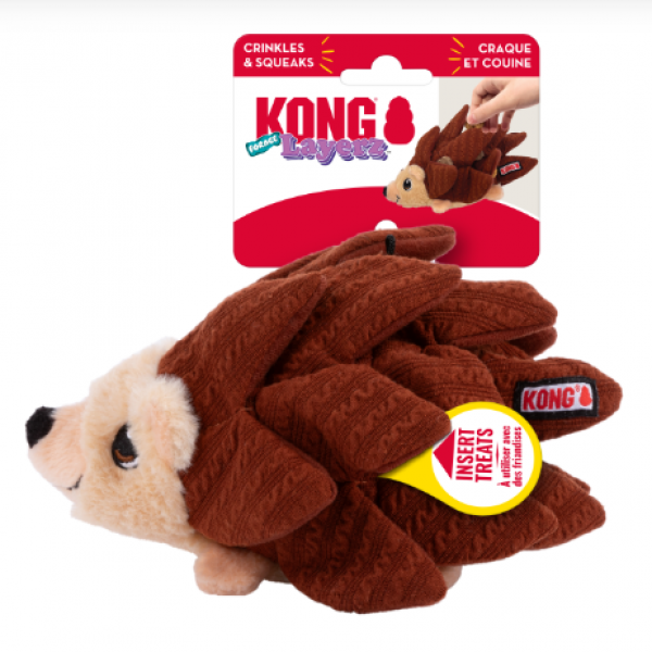 Kong Layerz Forage Hedgehog Dog Toy Medium