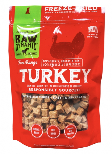 Raw Dynamic FD Dog Food Turkey 14 oz