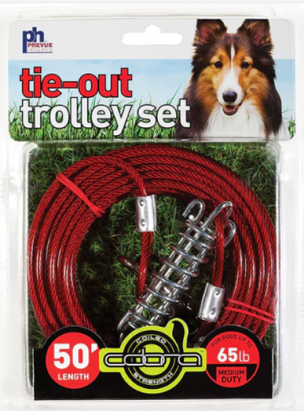 PPP Tie-out Cable Trolley Set 50'