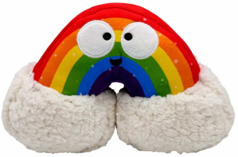 H&K Dog Toy Plush Happy Rainbow Small