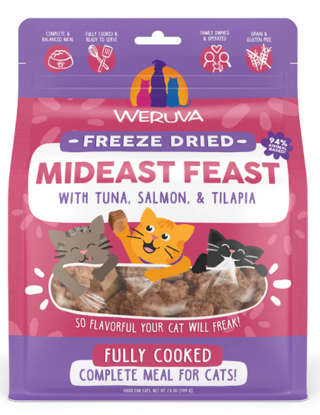 Weruva Cat Food Freeze Dried Mideast Feast 7 oz