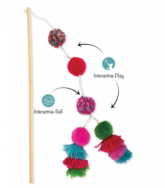 Fringe Cat Toy Shake Your Pom Pom Teaser