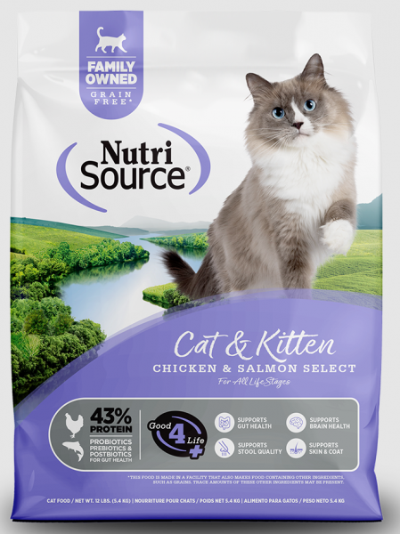 Nutrisource Cat Chicken and Salmon Select 4 lb.