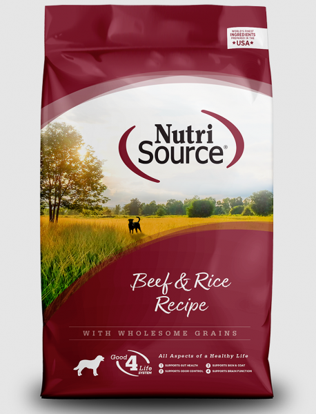 Nutrisource Beef & Rice 12 lb.