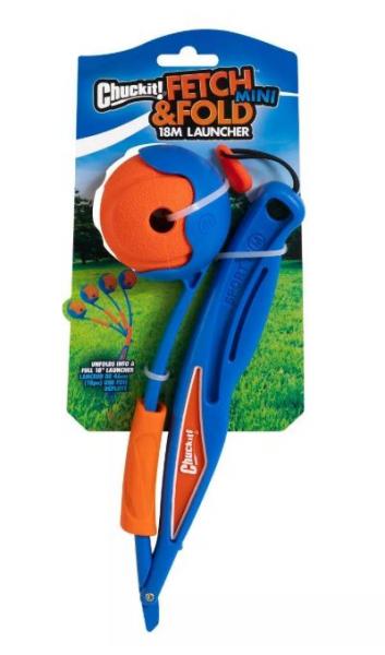 Chuck It Dog Toy Fetch 7 Fold Mini Launcher 18M