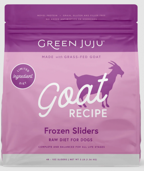 Green Juju Frozen Goat Patties 6 lb.