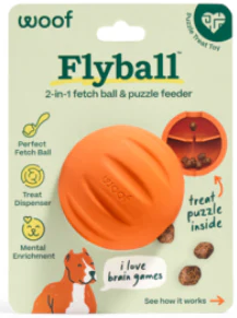Woof Dog Toy Forager Flyball Single