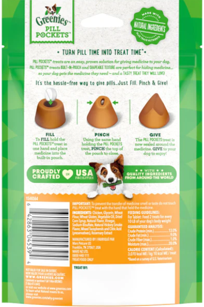 Pill Pockets Chicken Tablet 3.2 oz.