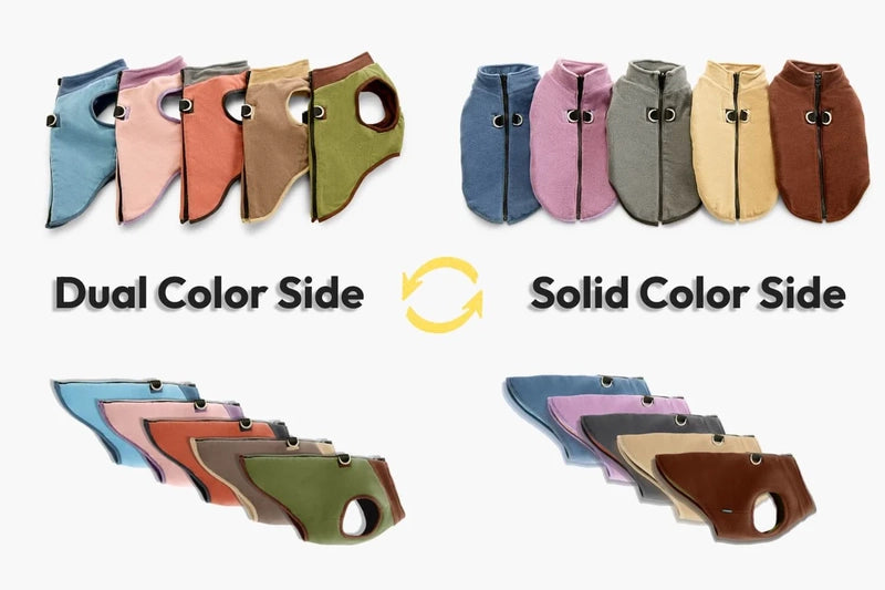 Gooby Fleece Reversible Zip Up