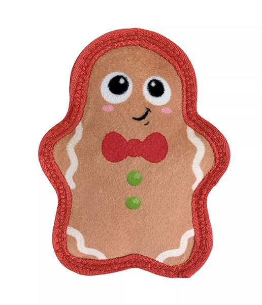 OH Holiday Tough Skinz Gingerbread Man Dog Toy