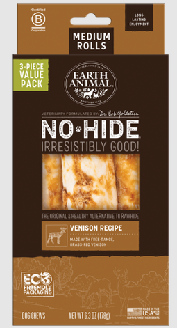 EA No Hide Venison Chews Medium 7" Value Pack 3 ct.