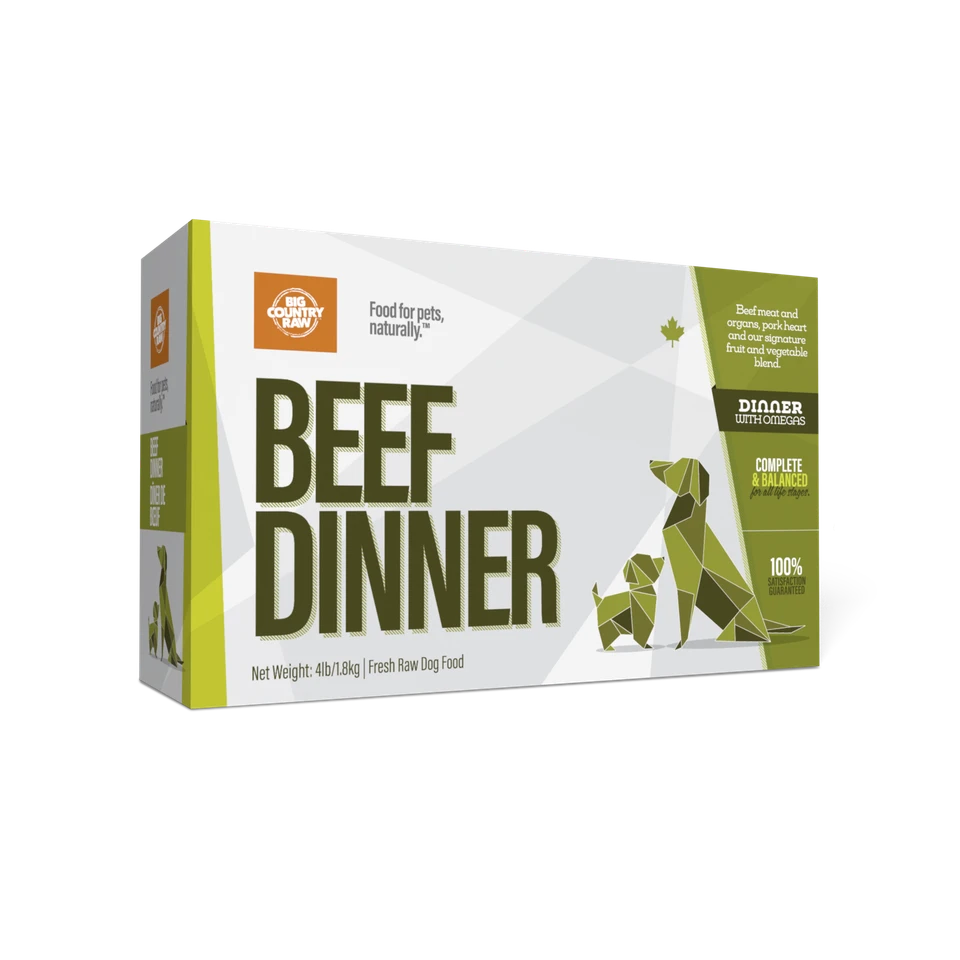 Big Country Raw Dog Frozen Beef Box 4 lb.