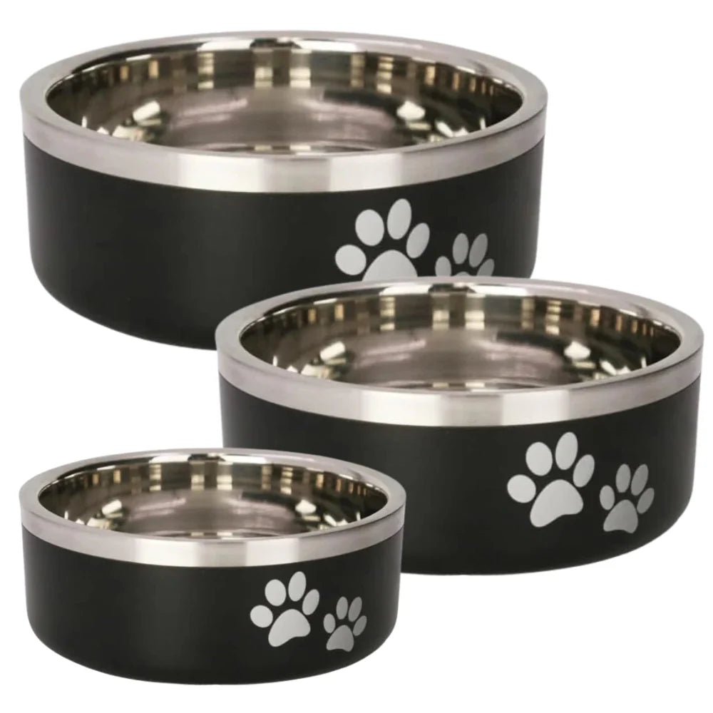 IndiPet Dog Bowl Stainless Double Wall Dish