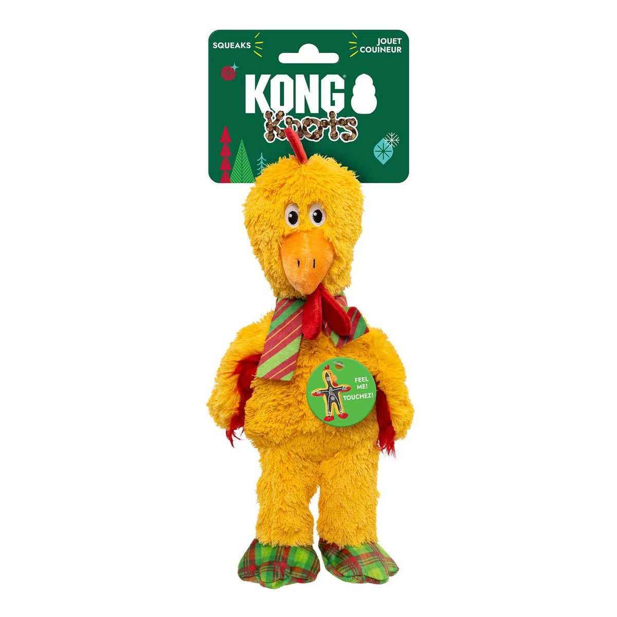 Kong Holiday Dog Toy Knotties Chicken Small