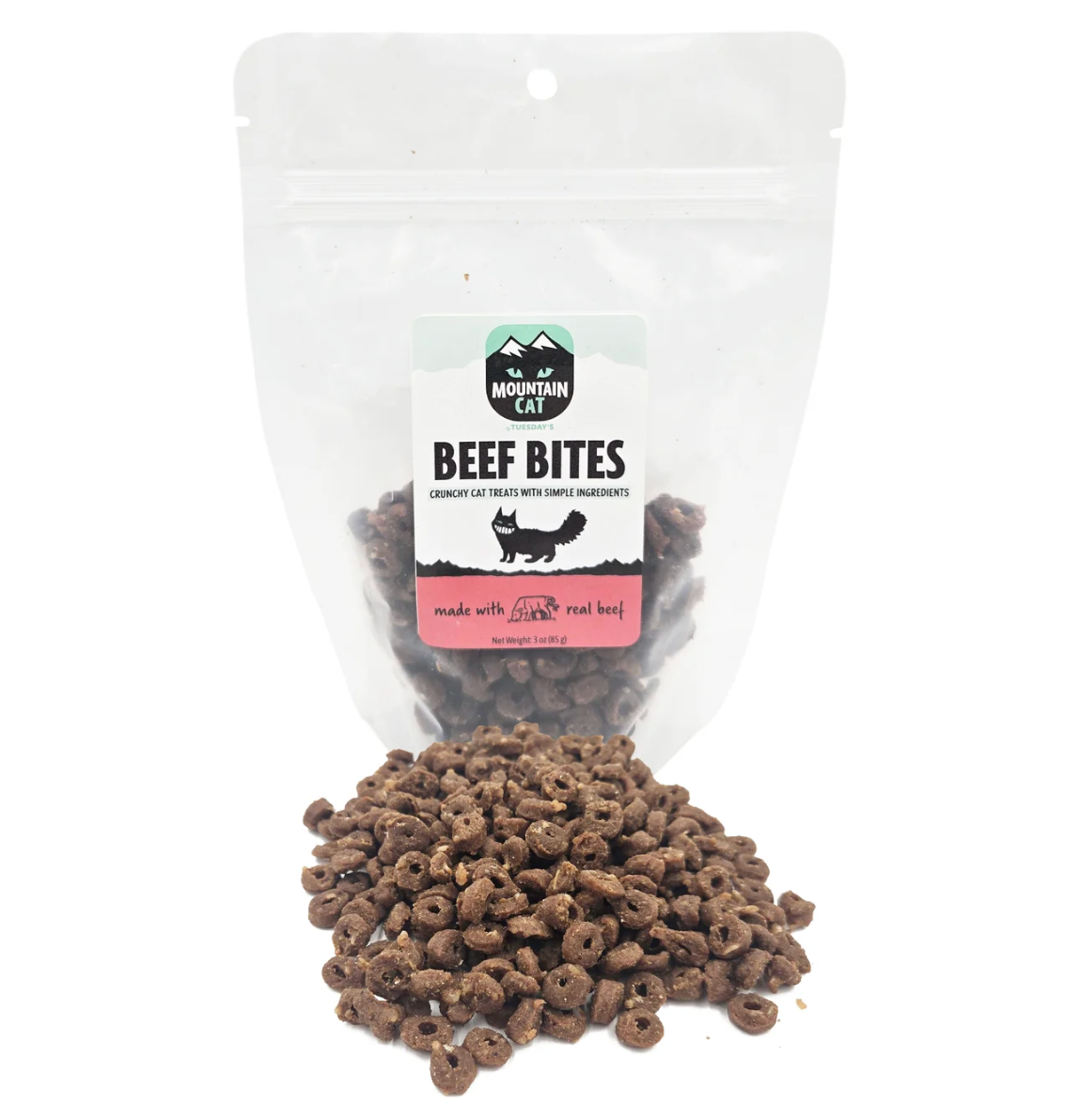 TND* Mountain Cat Treats Beef Bites 3 oz